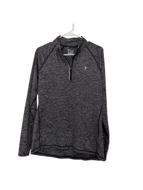 Old Navy Active Go-Dry Women Gray Quarter-Zip Pullover Size Large  Semi-Fitted